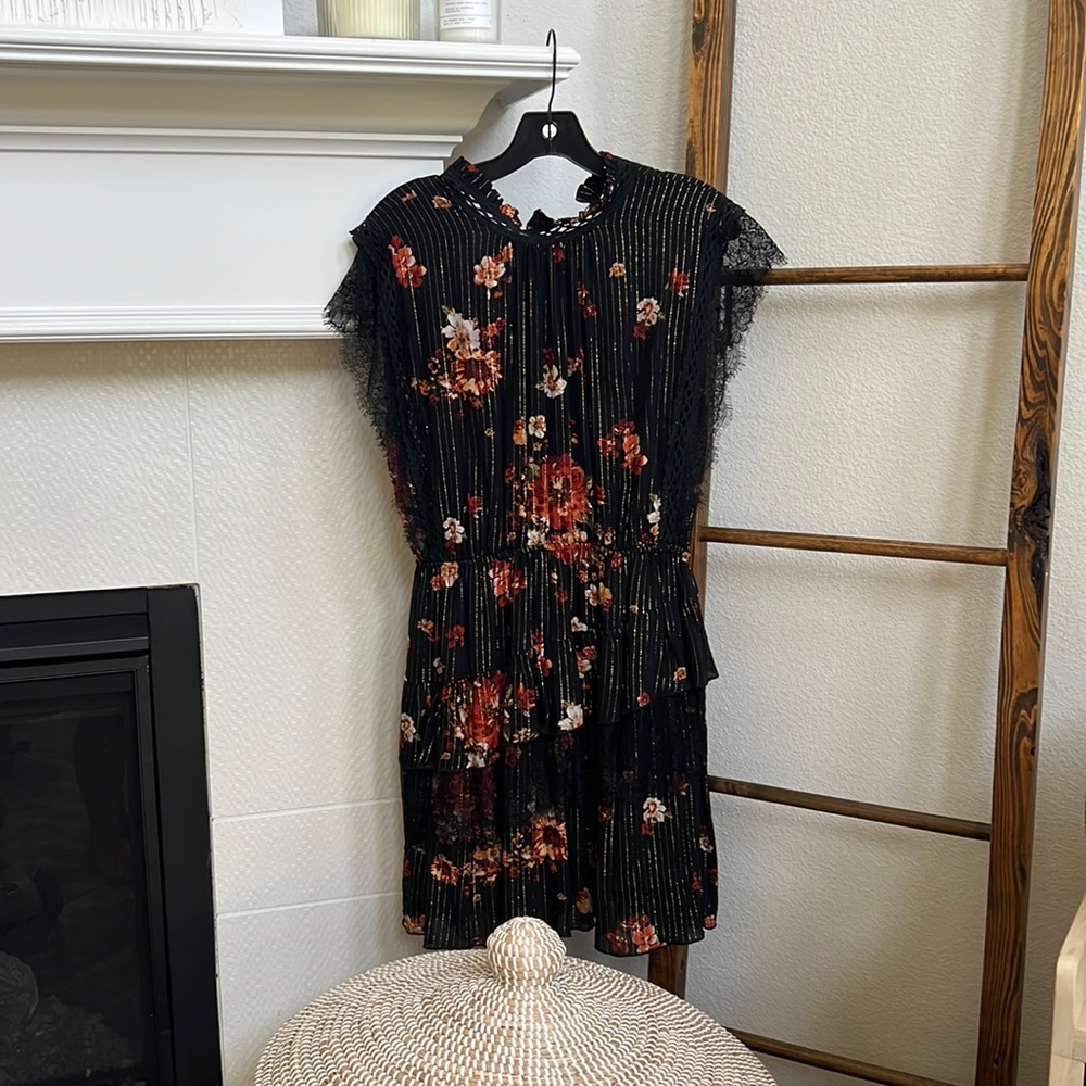 Blue Life Black Lace Dress